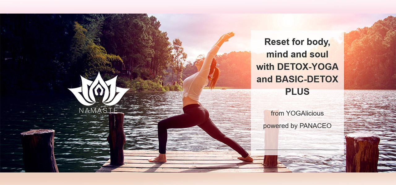 AKTION & GEWINNSPIEL im Juni/Juli mit Detox-Yoga powered by YOGAlicious und BASIC-DETOX PLUS