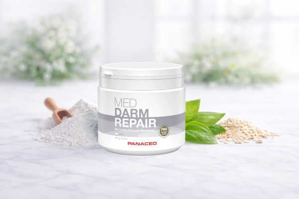 MED DARM-REPAIR von PANACEO – natürliche Hilfe bei Reizdarm & Leaky-Gut mit klinisch geprüftem PMA-Zeolith Produktabbildung PANACEO MED DARM-REPAIR – Kapseln zur natürlichen Unterstützung bei Reizdarm und Leaky-Gut